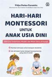 Image of Hari-Hari Montessori Untuk Anak Usia Dini